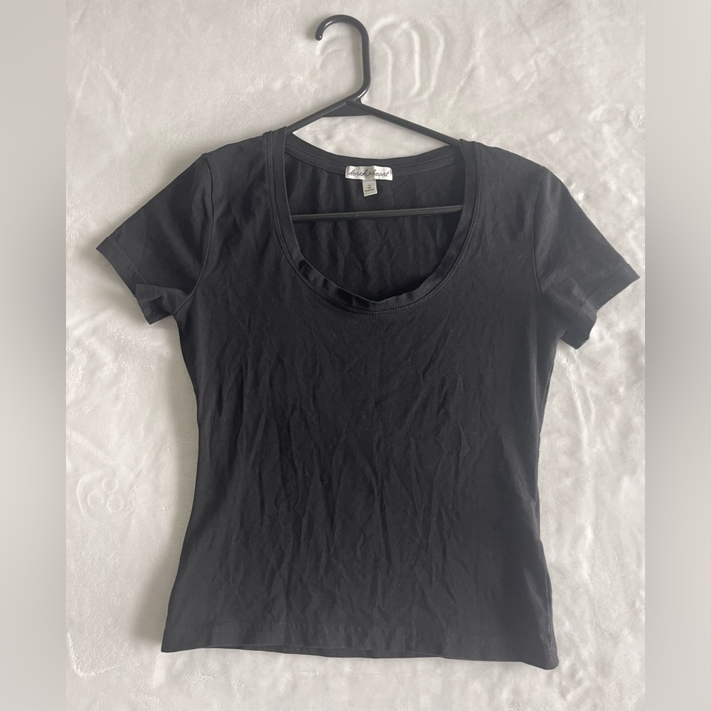 Derek Heart Black Short Sleeve Tee